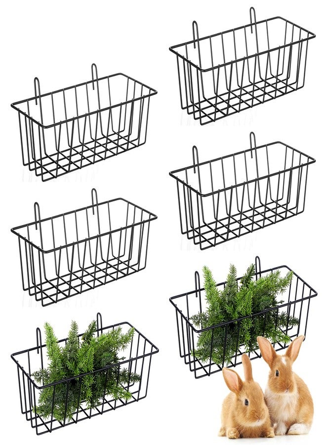 Limbeuuu 6 Pcs Rabbit Hay Feeder,Bunny Hay Feeder Rack with Metal Frame for Guinea Pig Chinchilla,Large Heavy-Duty Hays Holder Feeders for Rabbits Guinea Pigs, Small Animal Cage Accessories - Image 1